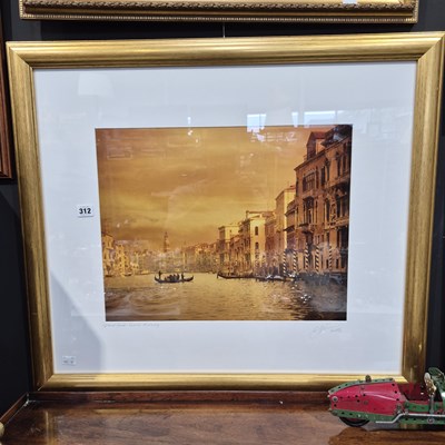 Lot 312 - A pencil signed photographic print, The Grand...