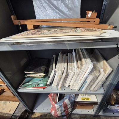 Lot 329 - A quantity of blank used oil canvases, various...