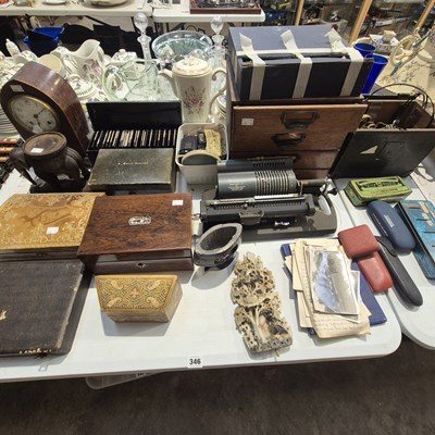 Lot 346 - A Britannic Guys calculating machine, an...