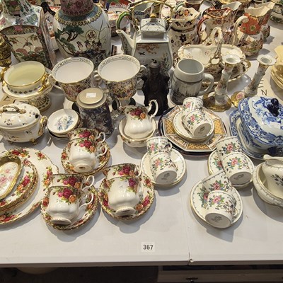 Lot 367 - Royal Albert country rose teaset, other china...