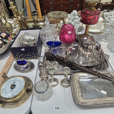 Lot 378 - A hallmarked silver pierced dish on four...