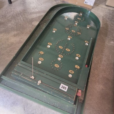 Lot 385 - Two vintage bagatelle boards