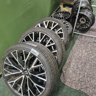 Lot 416 - Two sets of Four Volvo alloy wheels