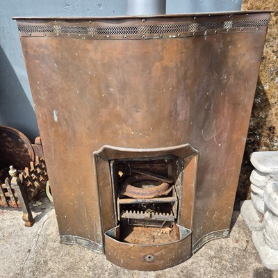 Lot 433 - A copper clad iron stove.