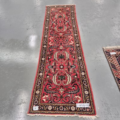 Lot 906 - A Persian Lileham runner, 270 x 78cms