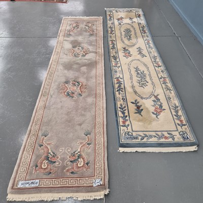 Lot 907 - A good quality Chinese runner with dragon...