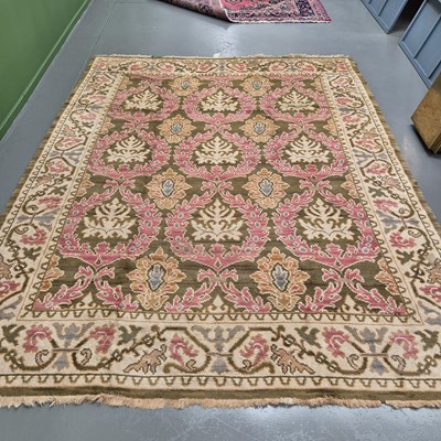 Lot 916 - A good quality hand made Portuguese carpet of...