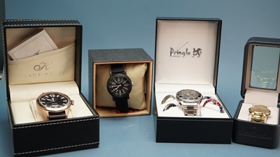 Lot 608 - Four cased gentleman's wristwatches by...
