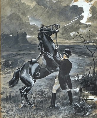 Lot 650 - P Sumner (early 20th century), 'The Startled...