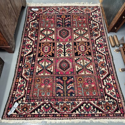 Lot 1744 - A Persian Hamadan rug, 210 x 150cms