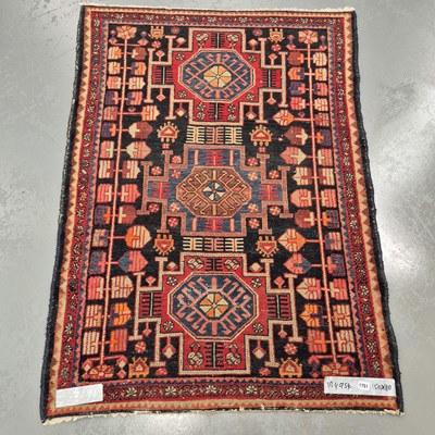 Lot 1751 - A Persian Hamadan of Caucasian design, 150 x...