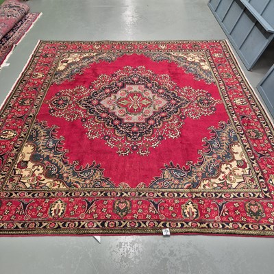 Lot 1759 - A Persian carpet of unusual size and...