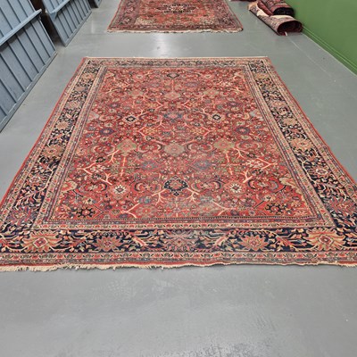 Lot 1772 - An antique Persian Mahal carpet, 379 x 286cms