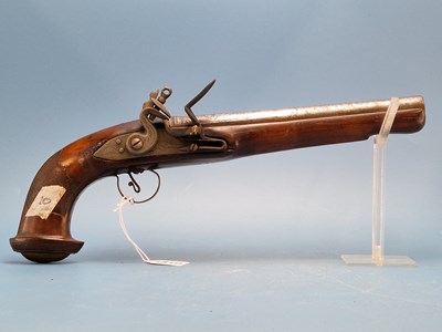 Lot 1810 - An antique French style Turkish flintlock...