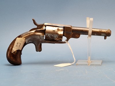 Lot 1817 - An antique American Bacon, six shot rimfire...