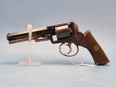 Lot 1823 - White & Bales double-action 5-shot percussion...