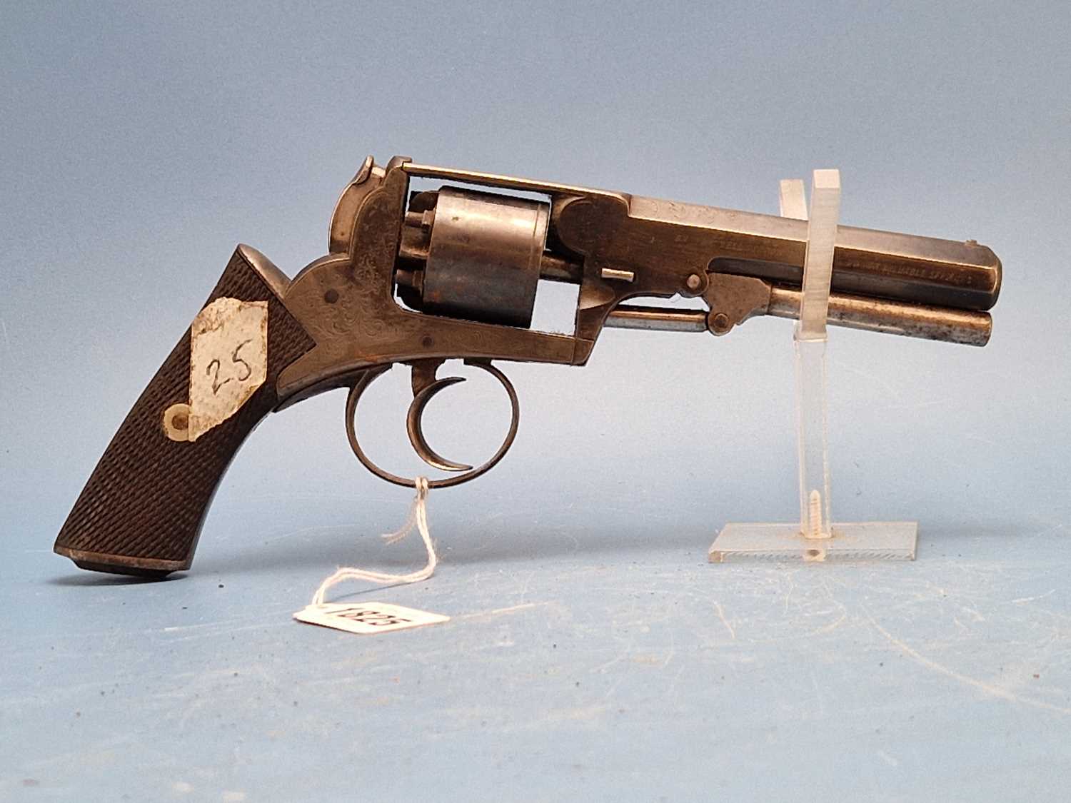 Lot 1825 - A presentation 80 bore percussion revolver,