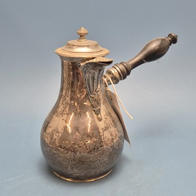 Lot 342 - An antique Continental silver side handle...
