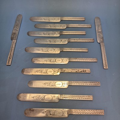 Lot 344 - A set of twelve antique American S. Kirk and...