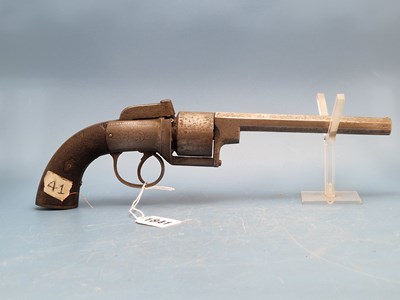 Lot 1841 - A percussion 6 shot transitional revolver ?????...