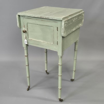 Lot 412 - A 19th Century and later painted drop-flap...