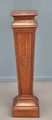 Lot 427 - An Edwaridan inlaid satin wood neoclassical...
