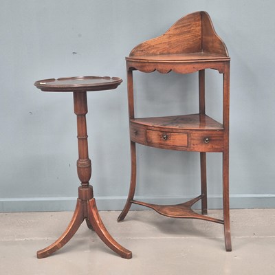 Lot 658 - A 19th century mahogany tall ttipod based...