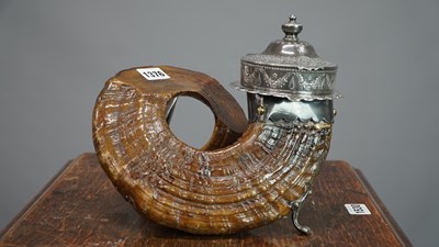 Lot 1376 - An electroplate mounted claret jug, a...