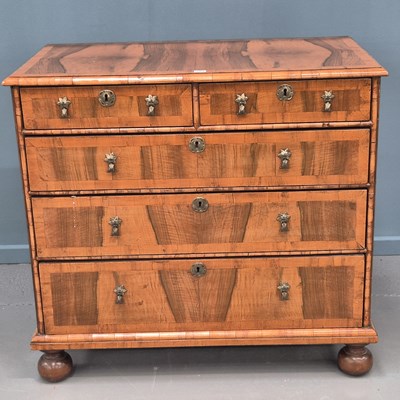Lot 702 - An 18th-century and later Walnut brossbanded...