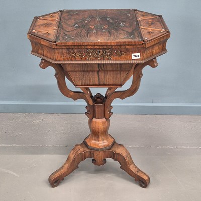 Lot 763 - An early 19th century rosewood, mother of...