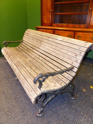 Lot 461 - A Victorian cast iron Coalbrookdale style...