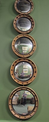 Lot 517 - A group of six antique and later gilt regency...