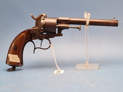 Lot 1872 - A Lefaucheux 11mm six-shot pinfire...