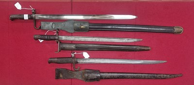 Lot 1885 - A 1917 Remington bayonet, A di...
