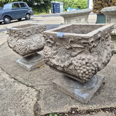 Lot 1092 - A pair of large classical-style square-form...