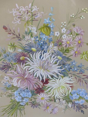 Lot 719 - Joan Martin (20th century), a still life bunch...
