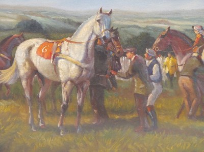 Lot 705 - Mid 20th century school, mounting up for the...