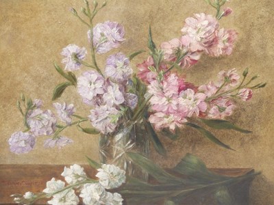 Lot 746 - 20th century school, a vase of flowers, oil on...