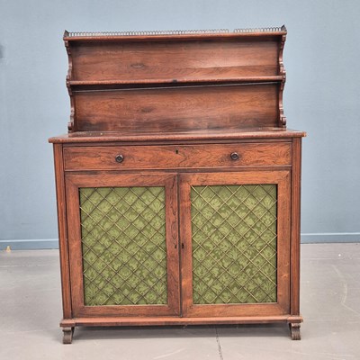 Lot 1396 - An early 19th-century rosewood chiffonier side...