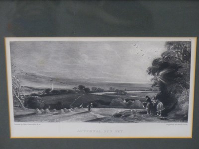 Lot 757 - David Lucas after John Constable, five various...