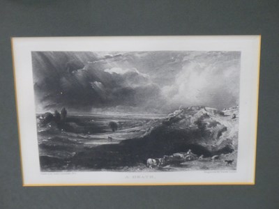 Lot 757 - David Lucas after John Constable, five various...