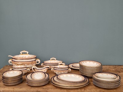 Lot 1401 - A Worcester dinner service, the tureens with...