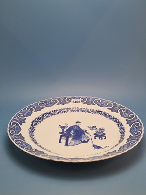 Lot 1305 - An 18th century Chinese blue and white dish...
