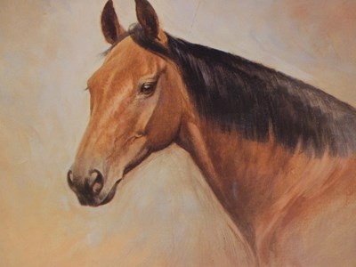 Lot 932 - After Basil Nightingale, a horse portarit of...