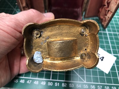 Lot 954 - A cased miniature carriage timepiece housed in...