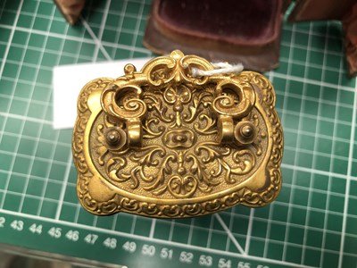 Lot 954 - A cased miniature carriage timepiece housed in...