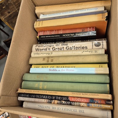 Lot 972 - A large collection of books on art, artists,...