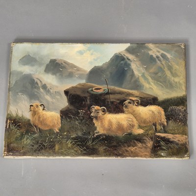 Lot 977 - Cedric Gray (late 19th century), three sheep...