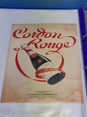Lot 3 - Menus - A group pertaining to outside catering...