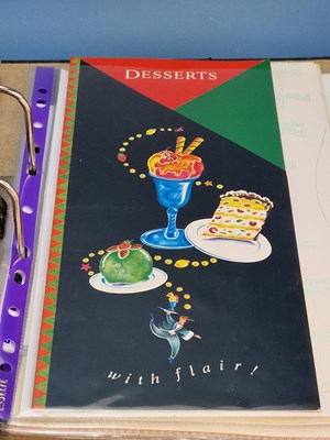 Lot 4 - Menus - A group pertaining to 1980's and...